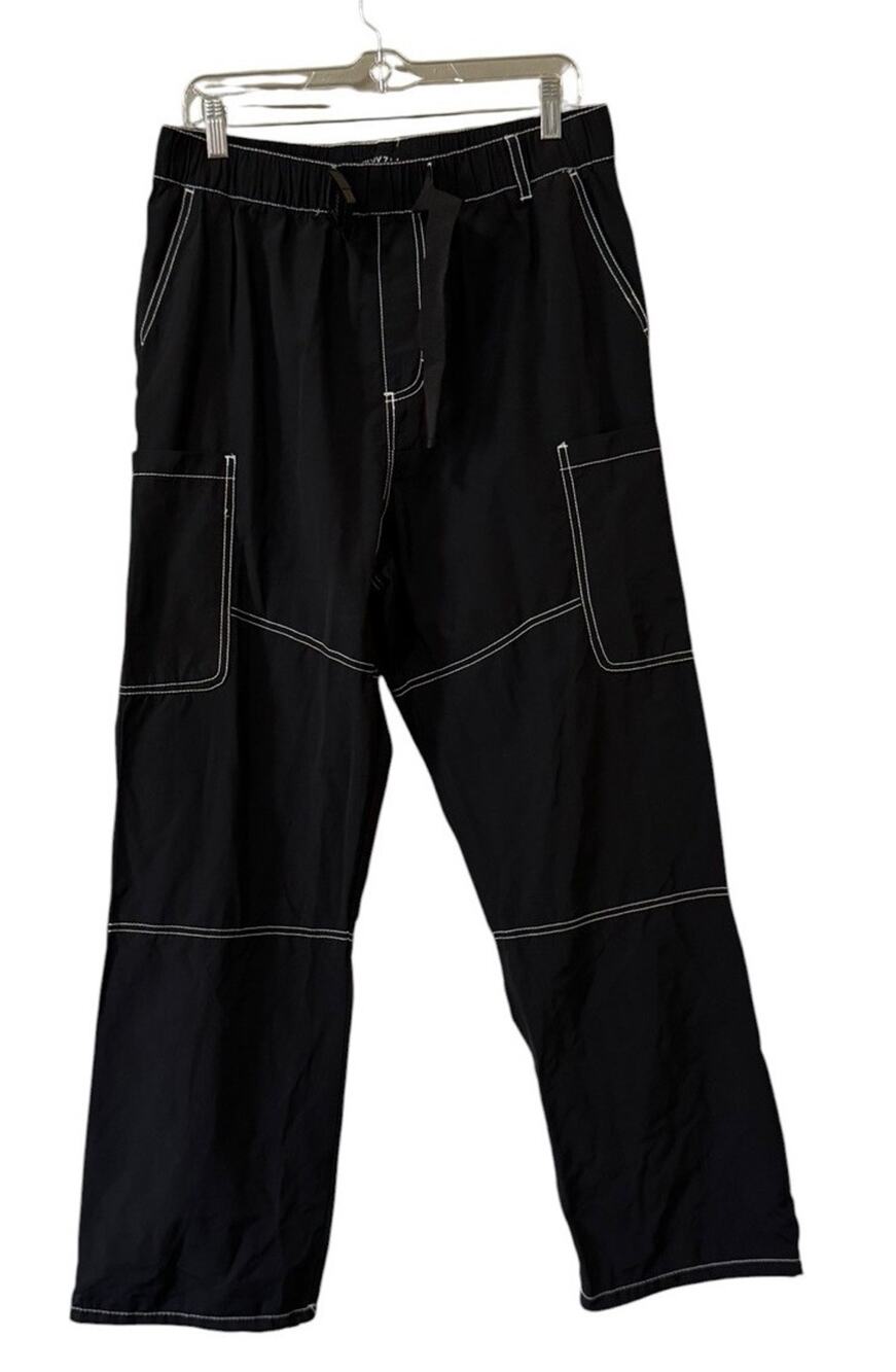 WXYZ Size Large Cargo Pull On Pants Utility Casual Tactical Belted Grunge Skater